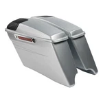 4" Stretched Saddlebags Fit For Harley Road King 14-24 Brilliant Silver Pearl. Fixed Price $599.99.