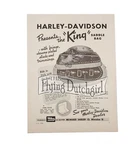 Original 1950 Harley-davidson Presents The "king" Saddle Bag 9" X 12". Fixed Price $19.99.