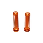 Orange Handlebar Grips For Harley 08-LATER Touring Road King Flhx Fltrx. Fixed Price $39.95.