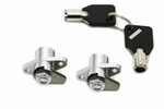Chrome Saddlebag Lock And Key Kit For Harley Davidson By V-twin. Fixed Price $31.94.