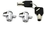 V-twin 49-0729 Chrome Saddlebag Lock & Key Kit 93-13 Harley Flh/t Repl. 53710-93. Fixed Price $33.76.