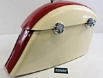 16 Polaris Indian Roadmaster Genuine Red/ivory Saddlebag Right Lid & Latch. Fixed Price $619.00.
