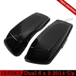 Vivid Black Dual 6X9 Saddlebag Speaker Lids Fits For Harley Davidson Cvo 2014-UP. Fixed Price $81.00.