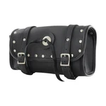 Dream Apparel 12" Black Pvc Motorcycle Tool Bag With Concho & Studs. Fixed Price $28.99.