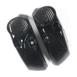 Vivid Black Saddlebag Audio Speaker Lids 8'' For Victory Cross Country Road. Fixed Price $253.95.