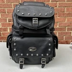 Saddlemen BR3400 Combination Sissy Bar Bag All Weather Black Studded. Fixed Price $105.99.