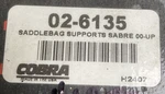 Cobra Saddlebag Supports 02-6135 #1857. Fixed Price $49.99.