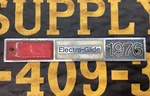 Original 1976 Harley Electra Glide Left Saddlebag Trim Plate Emblem Oem 90823-76. Fixed Price $150.00.