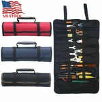 Electrician Pocket Roll Up Storage Organizer Bags Canvas Chisel Toolkit. Fixed Price $12.99.