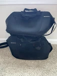Set Of 2 Bmw Motorcycle Mottorad System Ii Inner Saddlebags, Black, 71607680543. Fixed Price $180.00.