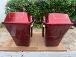 Harley Oem Saddlebags Red Candy Tan Orange Stripe Touring Glide 2000- 13. Fixed Price $225.00.