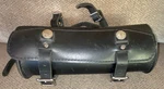 Vtg Black Leatherworks Motorcycle Handlebar Tool & Gear Bag 12 X 5. Fixed Price $55.00.