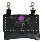 Hot Leathers CPE2008 Clip Pouch Purple FLOWER-8 X5 X1. Fixed Price $39.95.