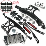Black One Touch Saddlebag Latch Lids Hardware Covers For Harley 2014-2018. Fixed Price $52.99.
