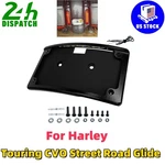 For Harley Curved License Plate Frame Touring Cvo Street Road Glide W/bracket. Fixed Price $72.00.