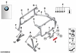 Set Mounting Parts For Case Porter Bmw-motorrad (77418543993) Genuine Oem. Fixed Price $152.99.