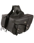 Milwaukee Leather Large Braided Throw Over Saddle Bag Black. Fixed Price $152.99.