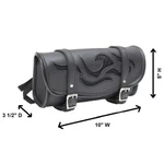 10" Motorcycle Waterproof Tool Fork Bag W/ Flames Logo Harley - UDA1. Fixed Price $33.00.