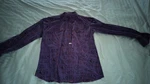 Barn Fly Long Sleeve Ladies Shirt Purple With License Plate Design Size Large. Fixed Price $16.99.