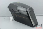 2016 Harley Road Glide Left Saddlebag Bottom + Vivid Black Gold Stripe #4101. Fixed Price $94.44.