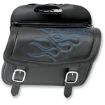 Saddlemen Jumbo Highwayman Tattoo Saddlebags W/blue Flames 3501-0774. Fixed Price $278.06.