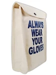 Beige Canvas Bag For 16 Rubber Insulating Gloves Metal Free Design. Fixed Price $28.39.