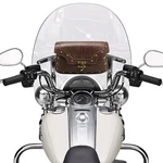 Nicecnc Pu Leather Windshield Bag Studded Pouch For Harley Road King Softail. Fixed Price $29.99.