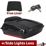 Black Razor Trunk Pack W/backrest For Harley Touring Street Road Glide 1997-2013. Fixed Price $146.02.
