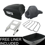 King Trunk Backrest W/ Mount Top Luggage Rack Fit For Harley Touring 2014-2026. Fixed Price $329.99.