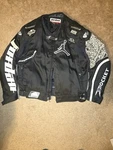 His And Hers 3 Total Leather Jordan Joe Rocket Motorcycle Jacket,magnet Tank Bag. Fixed Price $499.99.