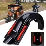 Cvo Stretched Rear Fender With Led Lights For 1993-2008 Harley Touring Bagger. Fixed Price $373.95.