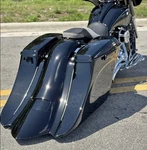 Harley Davidson 8"DOWN 18"BACK Stretch Bags/fender For Touring Bikes 09-2013 Flh. Fixed Price $1199.00.