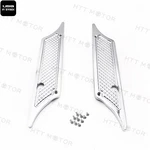 Httmt For 1993-2013 Harley Street Glide Chrome Billet Saddle Bag Latch Covers. Fixed Price $31.99.