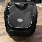 Xlg Harley Davidson Premium Touring Luggage Black Bag 19X17X14" W/ Rain Cover. Fixed Price $219.99.