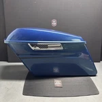 Left Saddlebag Harley Daytona Blue Road Street Glide Flh Touring Complete Oem. Fixed Price $345.00.
