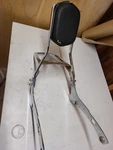 04-16 Yamaha Vstar 650 Classic Passenger Backrest With Luggage Rack. Fixed Price $79.00.