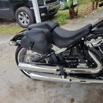 16L Universal Saddlebags Motorcycle Leather W/buckle For Sportster Softail Dyna. Fixed Price $58.99.