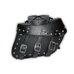 Saddle Bags Leather Studded 3 Straps Throw Over Luggage. Fixed Price $124.00.