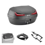 Givi E455 Simply Black Red Top Case Kit For Kawasaki 650 ER6F 2005-2008. Fixed Price $267.45.