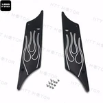 Cnc Hard Billet Aluminum Saddlebag Latch Cover Flame For Harley Touring 93-13. Fixed Price $17.08.
