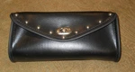 Vance Black Crossbar Studded Windshield Bag Turn Buckle Access 10" X 4.5" 3". Fixed Price $35.00.