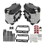 2 Silver 36L Hard Side Saddlebag Box Trunk Tour Motorcycle Panniers Case. Fixed Price $243.64.