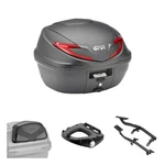 Givi B360 Black Red Top Case Kit For Triumph 675 Street Triple 2007-2012. Fixed Price $285.39.