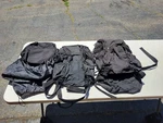 3X T-bags Motorcycle Storage Luggage Sissy Bar Covers Black Tbags Harley. Fixed Price $139.99.