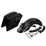 5" Stretched Hard Saddlebags & Rear Fender System Fit For Harley Touring 09-2013. Fixed Price $439.80.