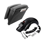 Matte 5" Stretched Saddlebags Rear Fender Fit For Harley Street Glide 09-13. Fixed Price $429.99.