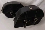 Viking VLX51P Charger Slant Motorcycle Leather Saddlebags 17.5" 11" 6". Fixed Price $199.99.