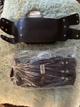 Milwaukee SH591-BLK-RT Leather Crash Bar Bag Black, Left And Right. Fixed Price $50.00.