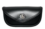 Leatherworks Bolt-on Motorcycle Handlebar Tool Bag Black Turnlock Flap. Fixed Price $42.00.