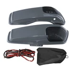 Hard Saddlebags Lids Speaker Cutout Fit For Harley Touring 14-2024 Gunship Gray. Fixed Price $99.80.
